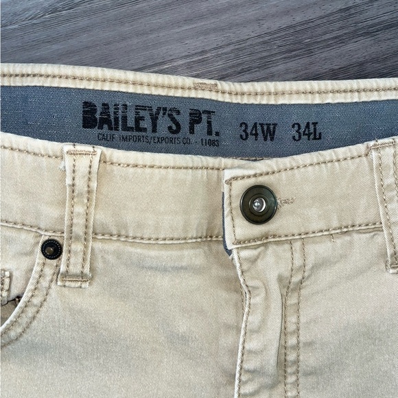 🩵Baileys pt khaki pants size 34x34 men’s - Picture 2 of 3